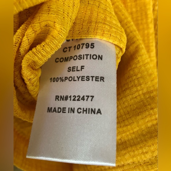 NWT NSR Mustard Yellow Top - Picture 5 of 6